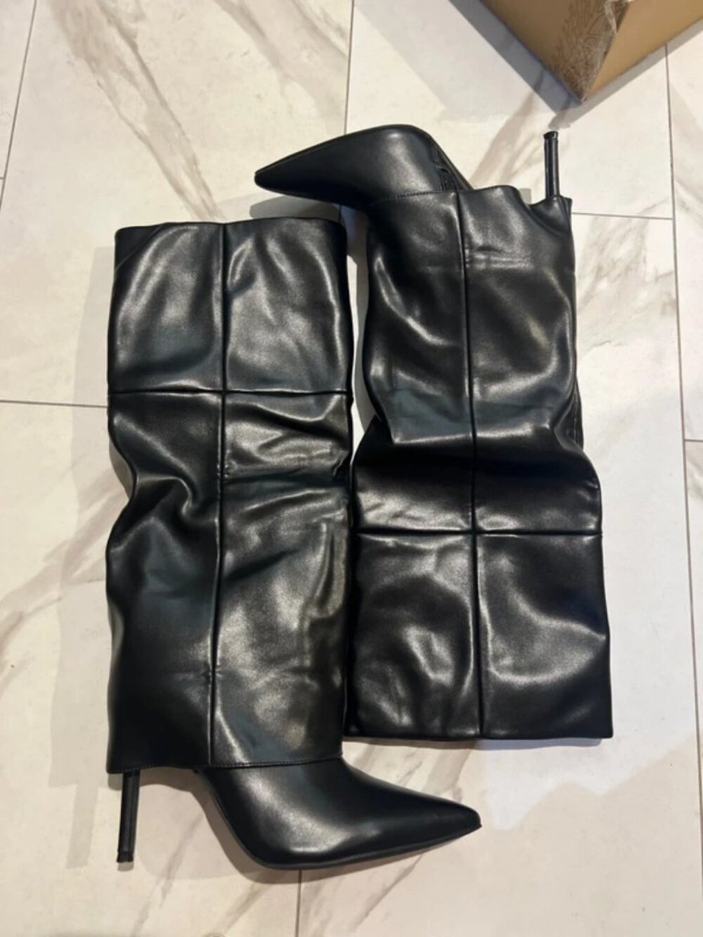 Black stiletto boots